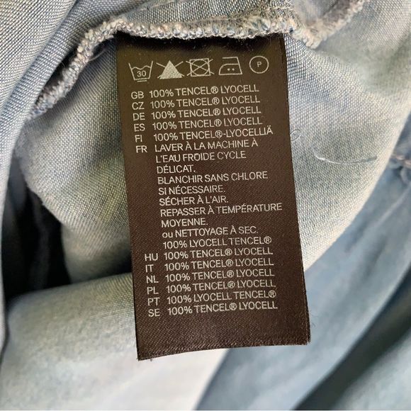 H&M Denim Dress with Ruffle Trim - Picture 7 of 7